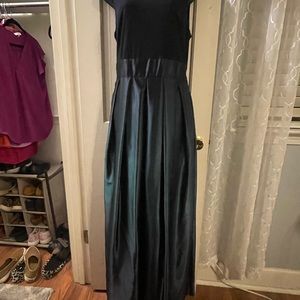 Navy/Green floor length ball gown